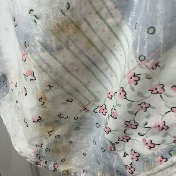 Vintage Tapestry Women's Button Up Casusal Shirt Floral Cottage Core Coquette 1X - Picture 4 of 11